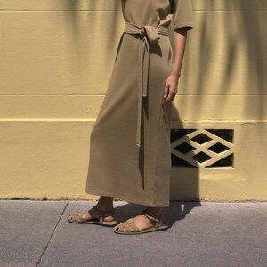 Zara Suede Fisherman Sandals | Size 10 | Split Leather | NWT | Brown Trendy Chic